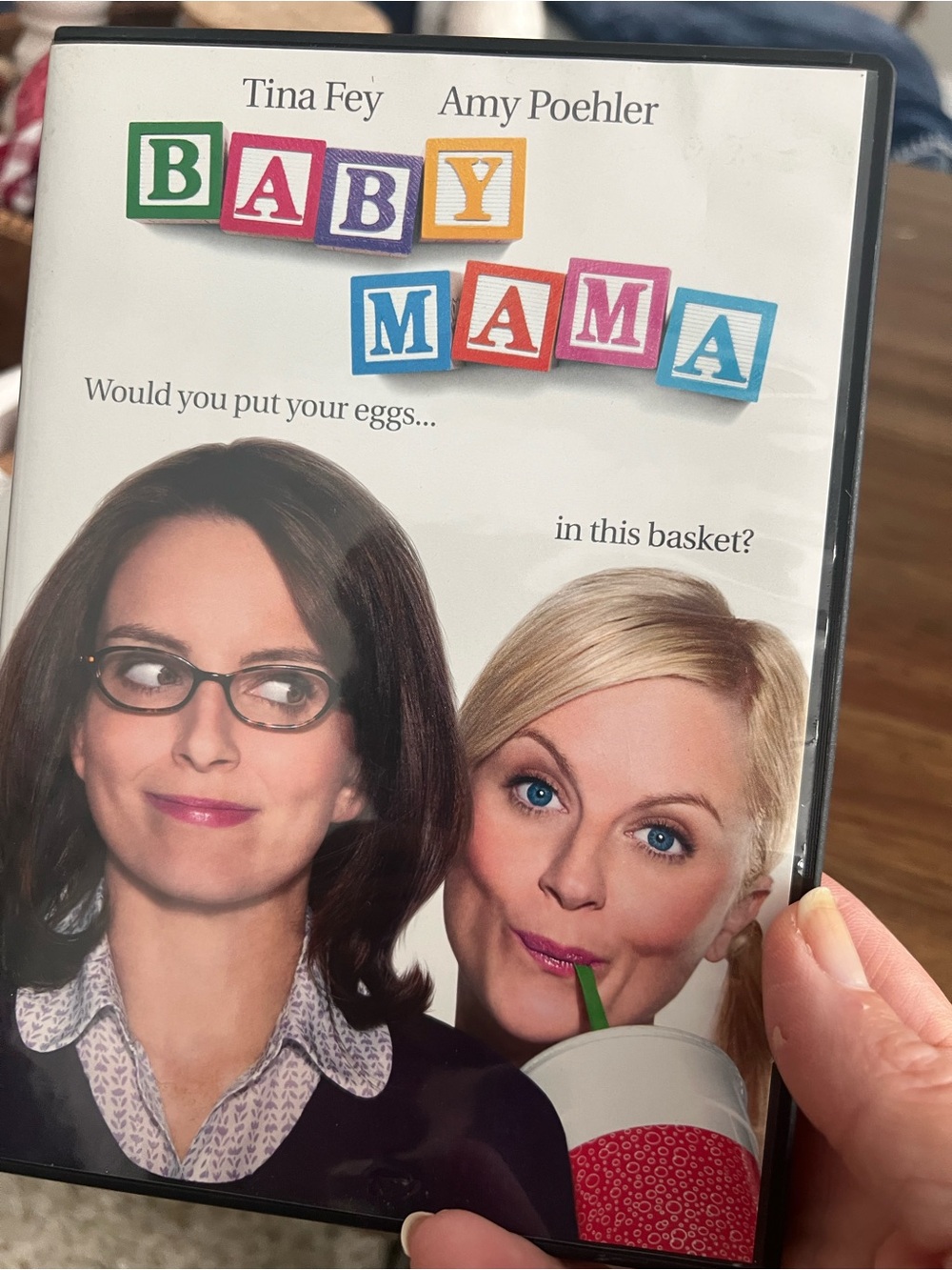 Baby Mama DVD — Tina Fey & Amy Poehler — White, Blue, Pink Accents